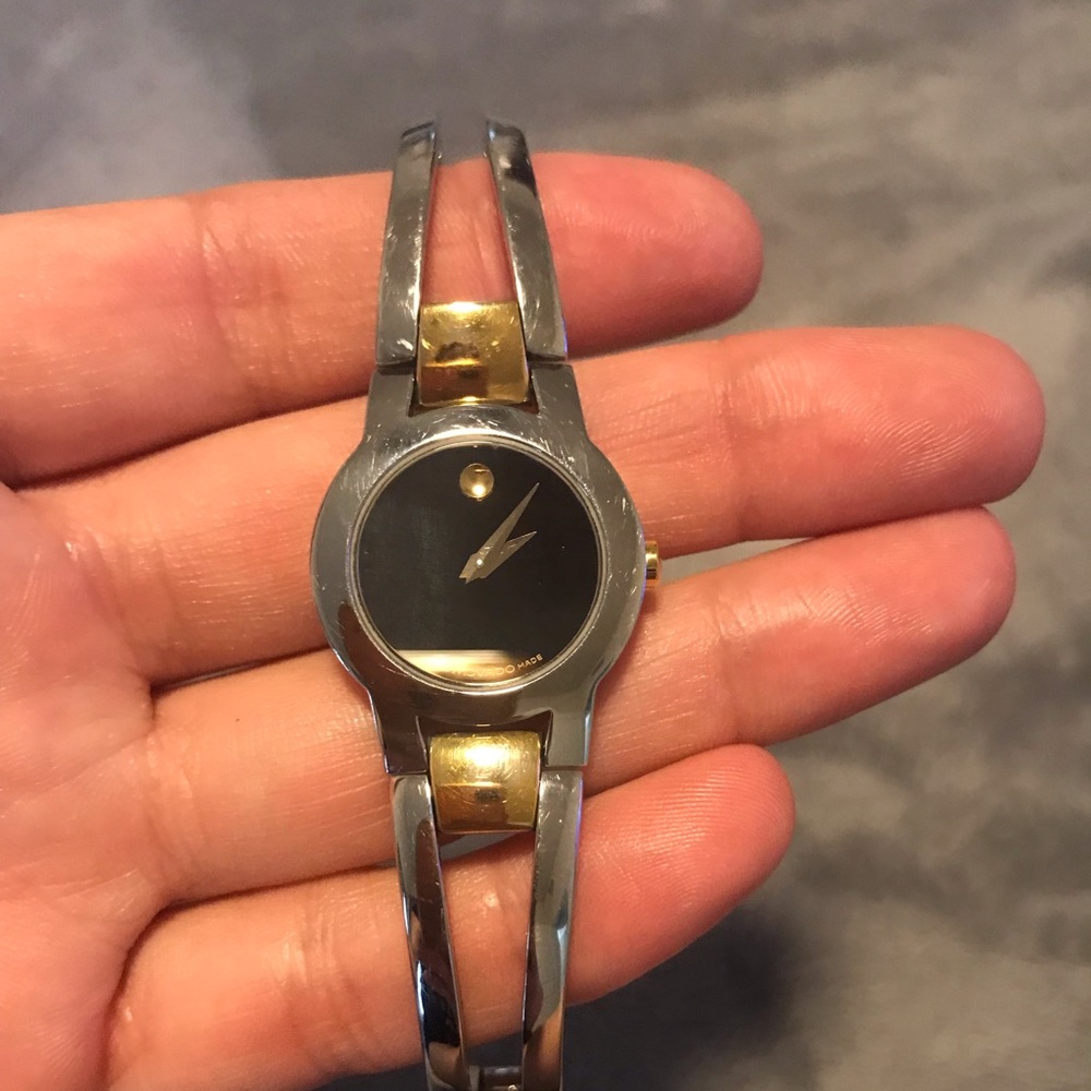 Movado two toned watch